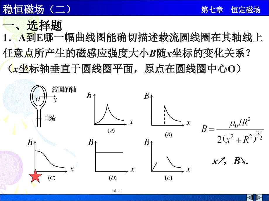 穩(wěn)恒磁場二解答_第1頁