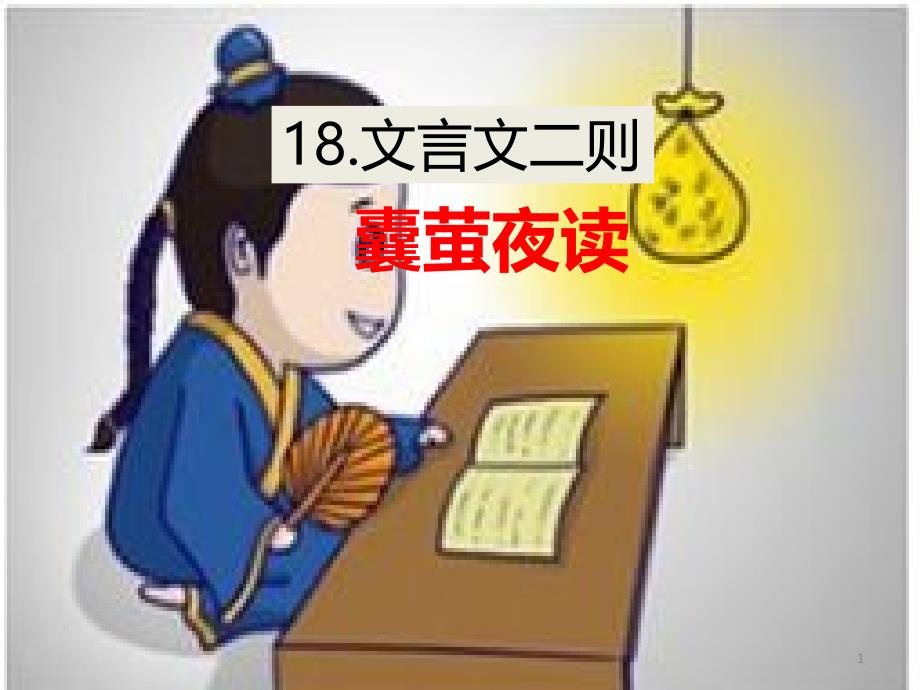 文言文二则囊萤夜读课件_第1页