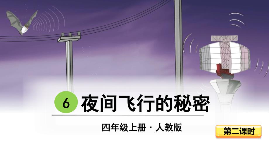 部编版四年级上册语文同步课件——6----夜间飞行的秘密(第2课时)_第1页