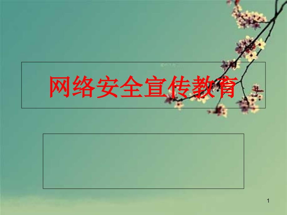 小学生的网络安全宣传学习教育课件_第1页