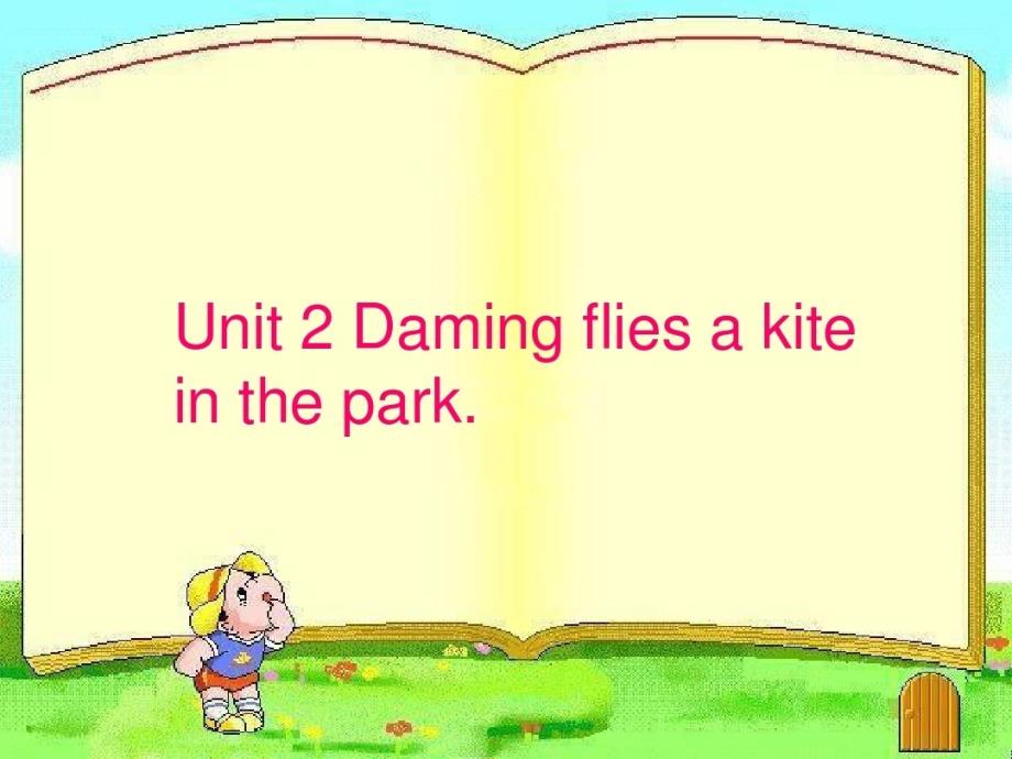 三年级英语下册ppt课件-Module-8-Unit-2-Daming-flies-a-kite-in-the-park36-外研版（三起）_第1页