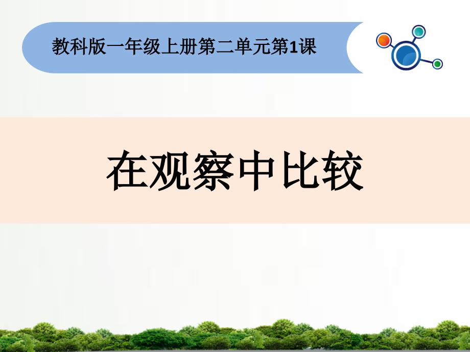 教科版小学科学一年级上册：2.1在观察中比较ppt课件_第1页