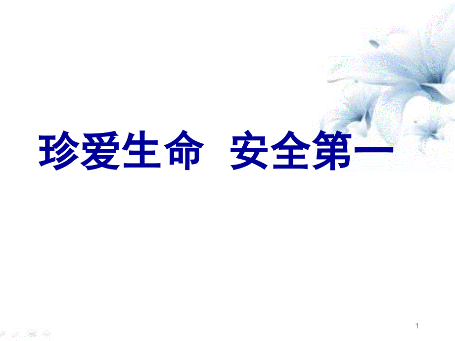 安全教育主题班会精美ppt课件_第1页