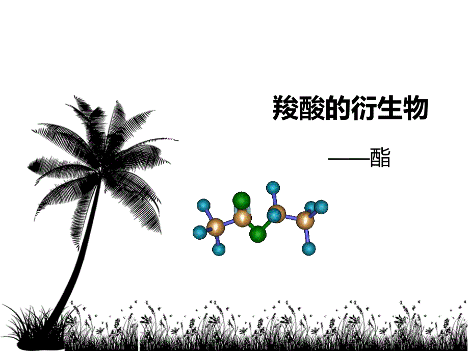 山东省化学优质课参评-羧酸的衍生物-定稿课件_第1页