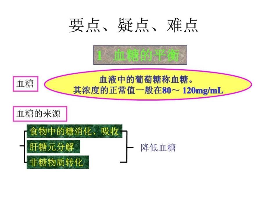 高三生物血糖的调节图文_第1页