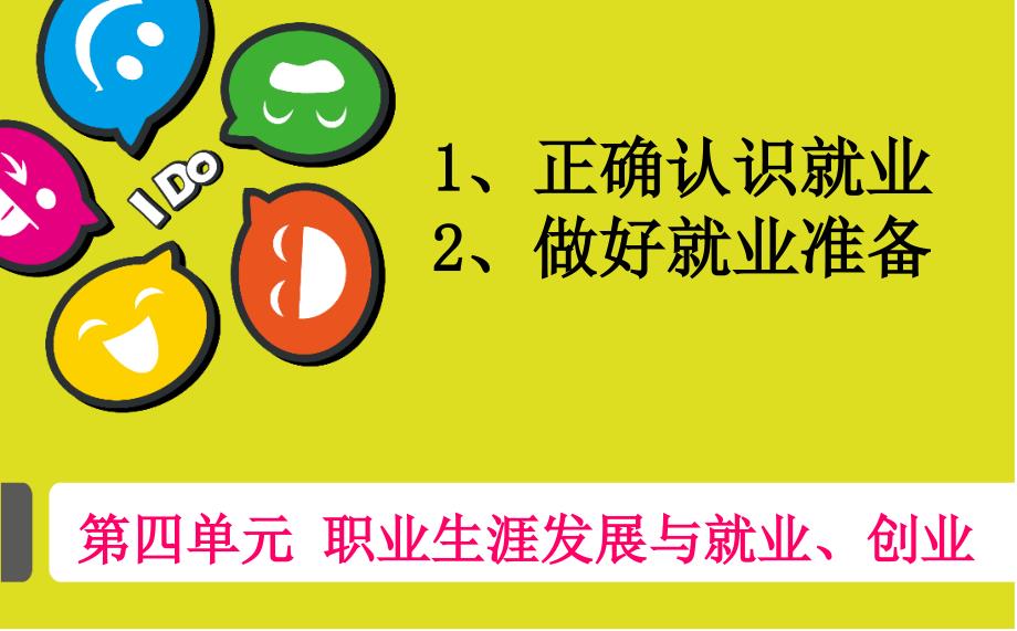 职业生涯规划第四单元第一、二课课件_第1页