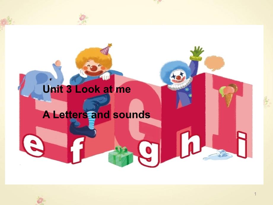 人教PEP版三年级英语上册教学ppt课件-Unit3-A-Letters-and-sound_第1页