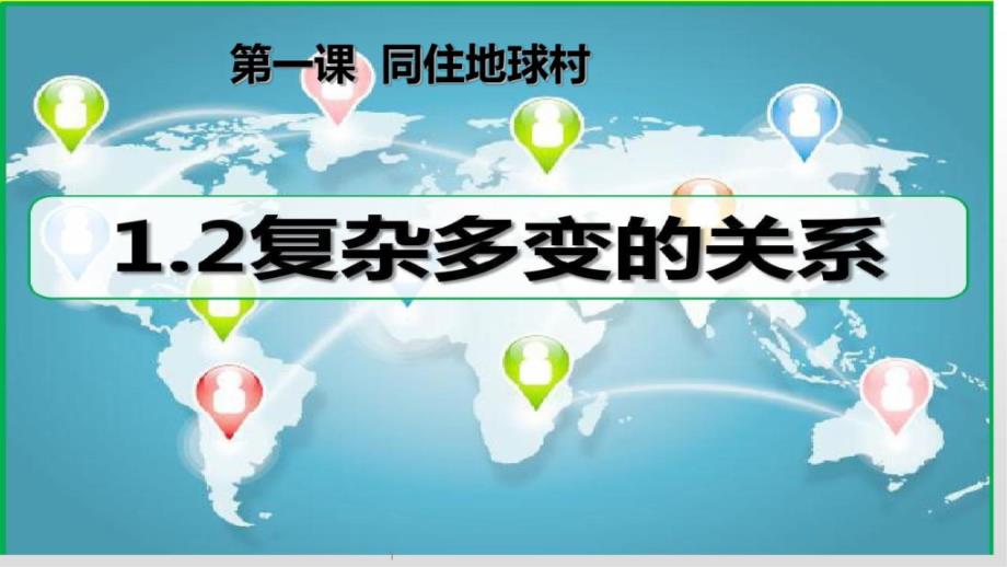 人教版道德与法治九年级下册第一课第二框题复杂多变的关系ppt课件_第1页