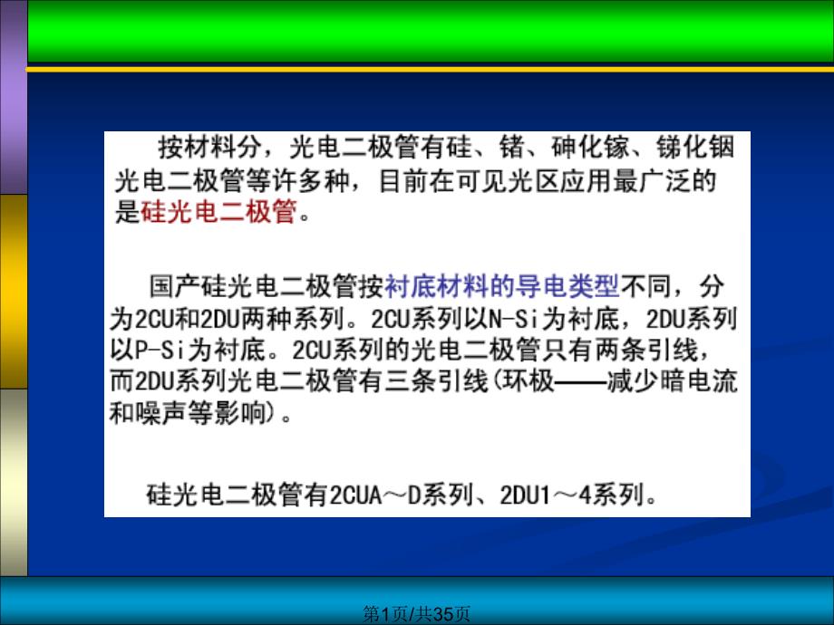 光电子技术王俊波光电二极管_第1页