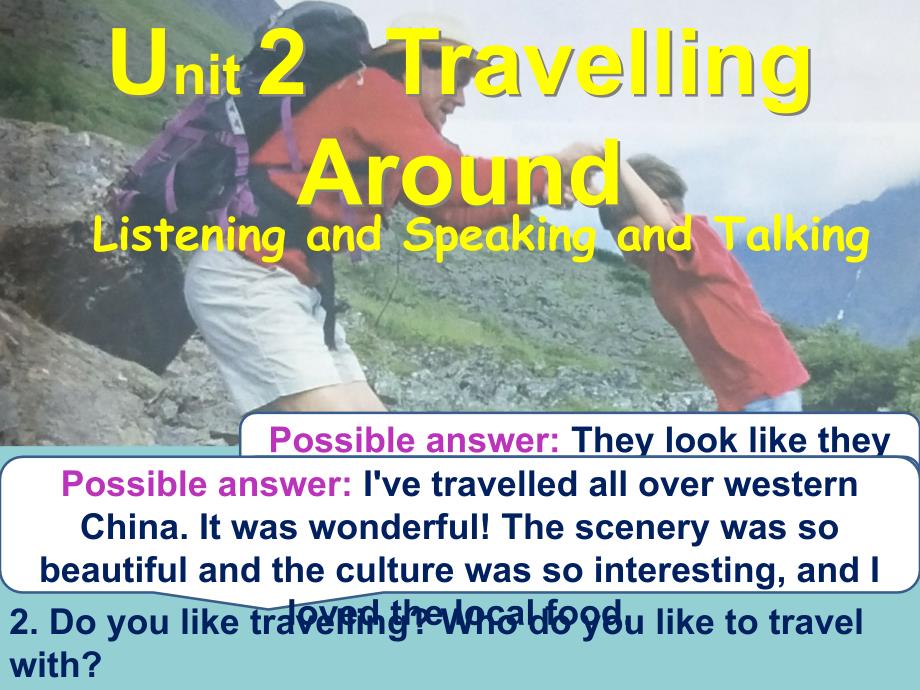 必修一unit-2-travelling-around-Listening-speaking-听说课课件_第1页