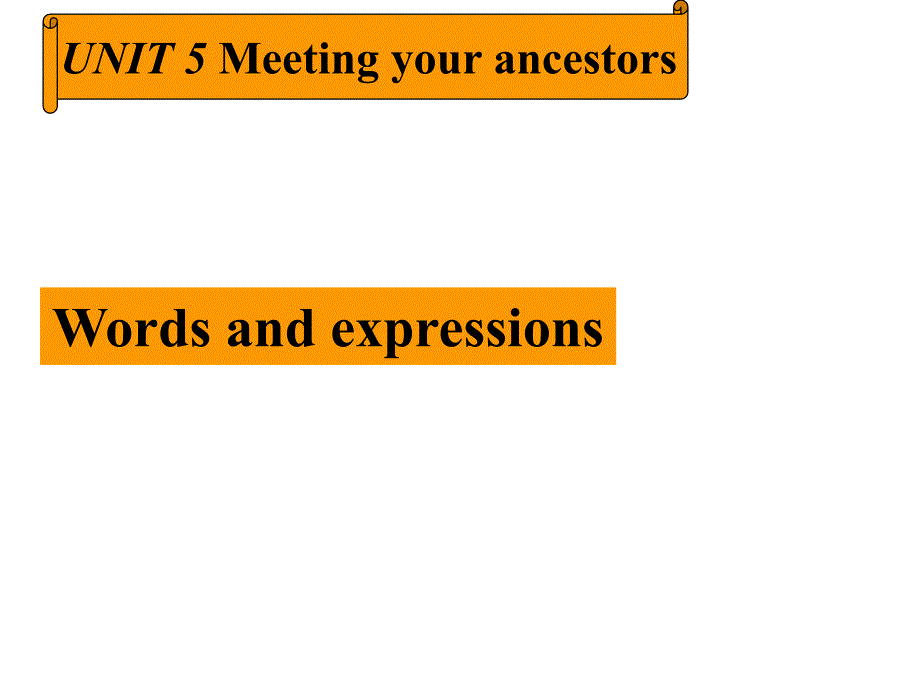 人教课标版高中英语选修8Unit5Words-and-expressions课件_第1页