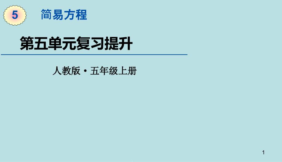 人教版数学五年级上册第五单元复习提升课件_第1页