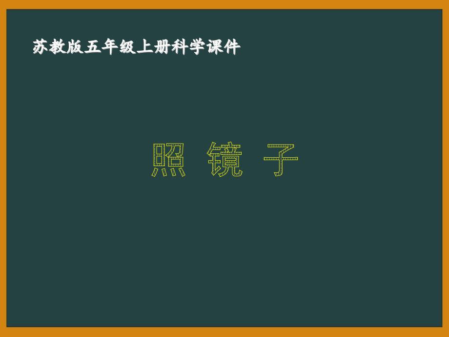 苏教版五年级科学上册第二单元《2.照镜子》优秀课件_第1页