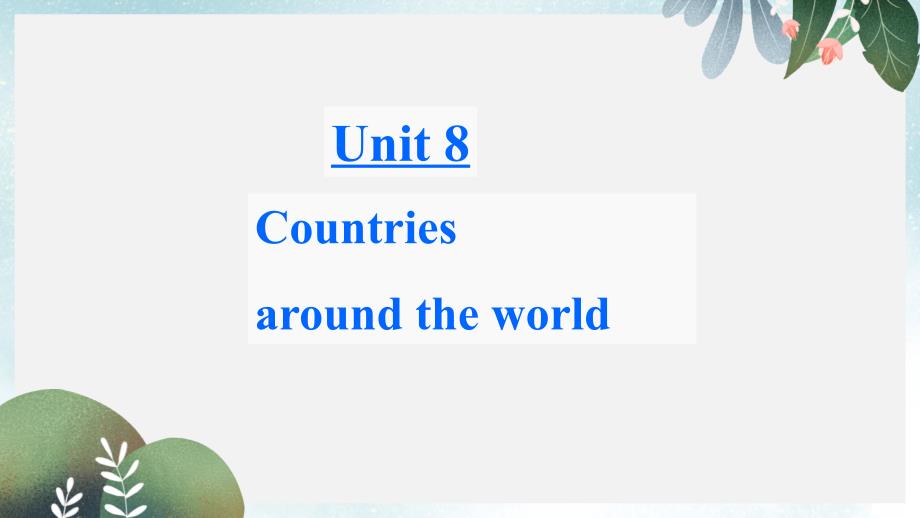 七年级英语上册-Unit-8-Countries-around-the-World-Lesson-43-Directionsppt课件-冀教版_第1页