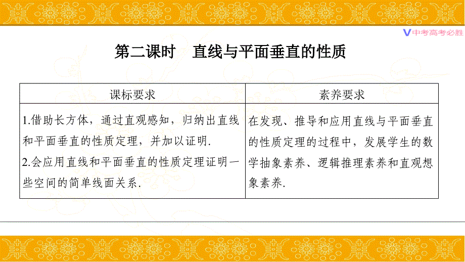 第二课时直线与平面垂直的性质课件_第1页