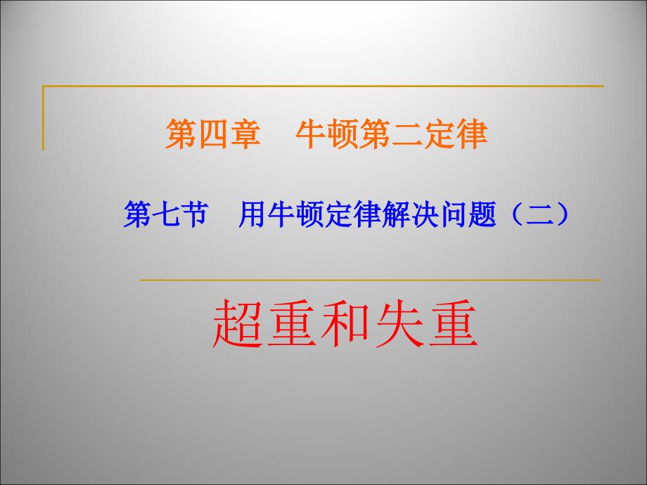 初中物理-超重和失重课件_第1页