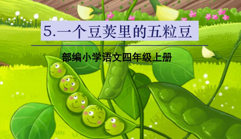 一个豆荚里的五粒豆课件_第1页