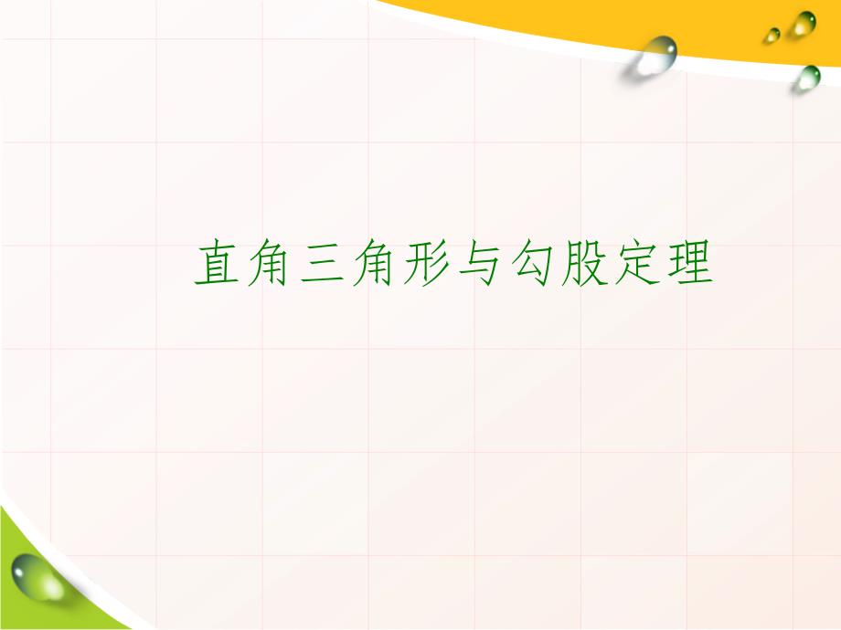 中考数学一轮复习第21讲《直角三角形与勾股定理》课件_第1页