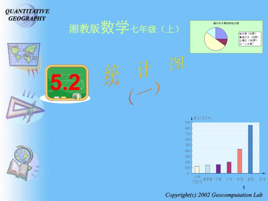 湘教版七年级数学上册第五章5.2统计图1ppt课件_第1页