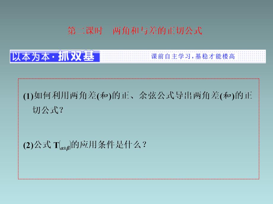 两角和与差的正切公式课件_第1页