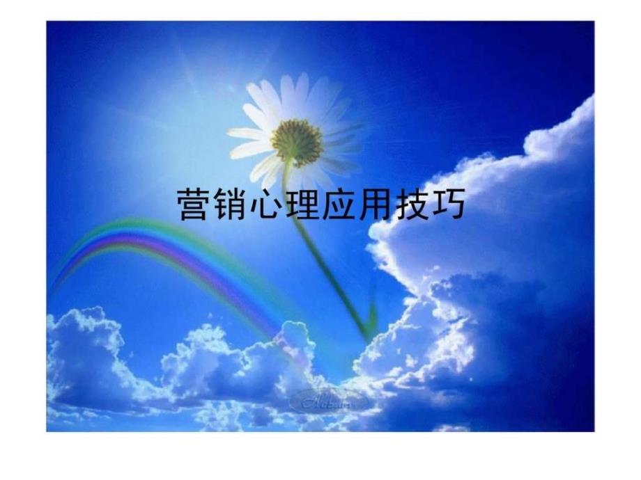 营销心理应用技巧_第1页