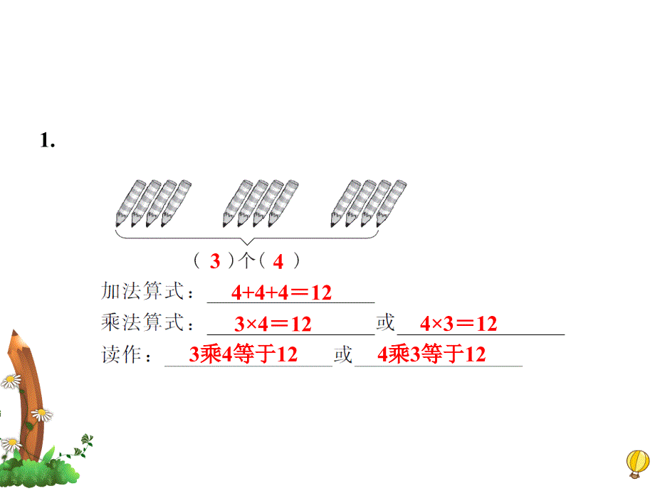 [人教版二年级数学上册]乘法复习课件_第1页