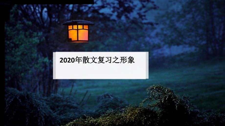 2020年高考语文一轮总复习：散文复习之形象课件_第1页