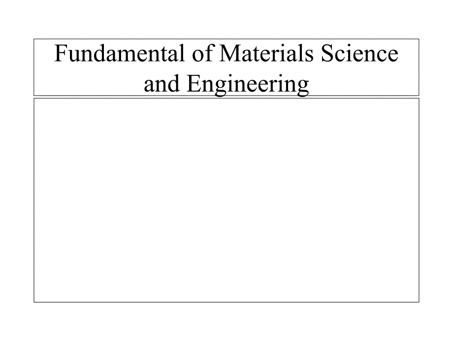 材料科学专业英语课件_第1页