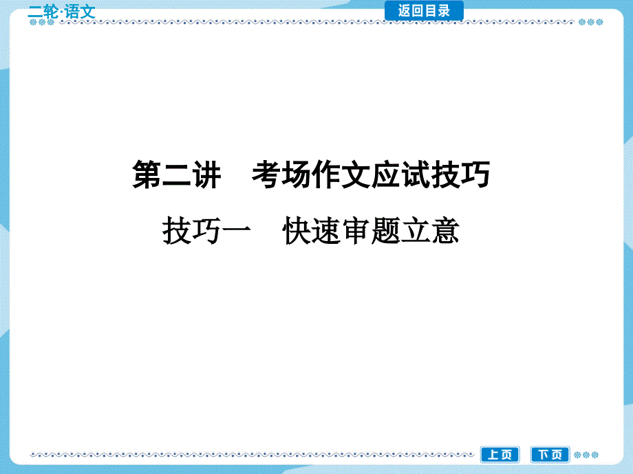 高考作文《快速审题立意》课件_第1页