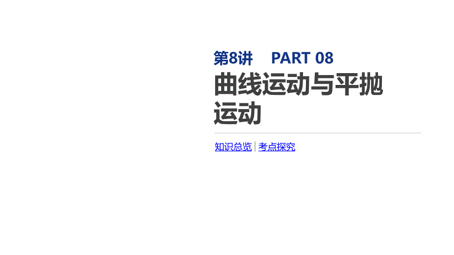 2020届一轮复习人教版-曲线运动与平抛运动--ppt课件_第1页