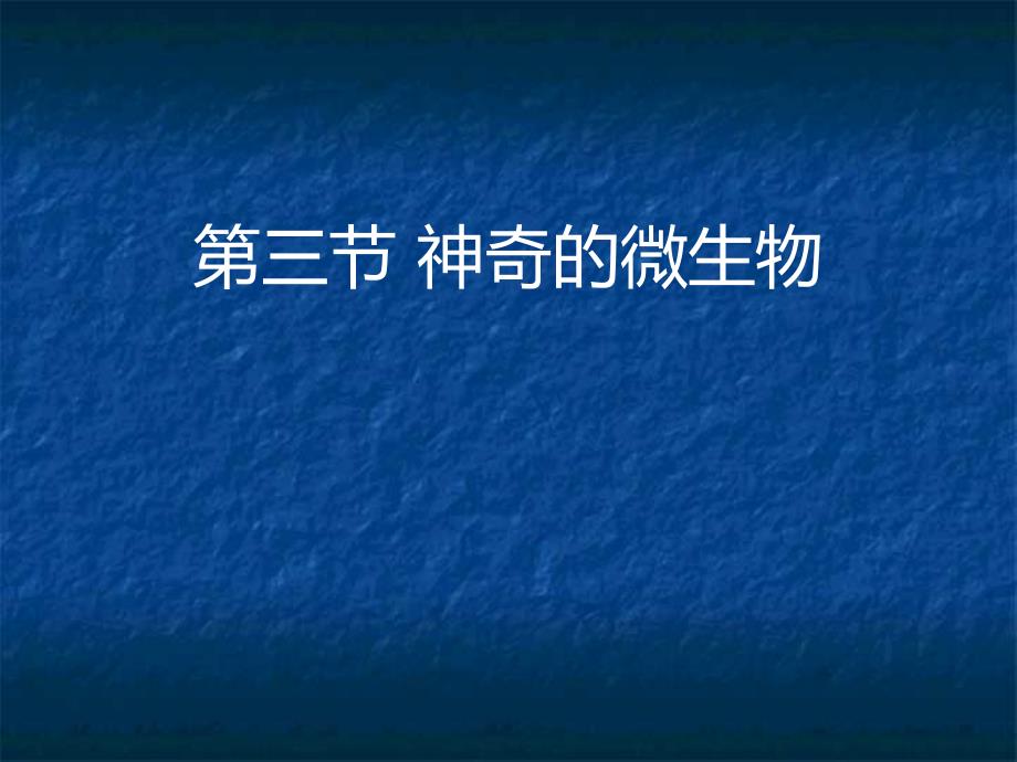 苏教版八年级生物上册神奇的微生物课件_第1页