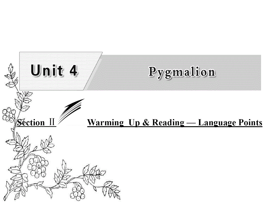 高中英语人教版选修8ppt课件：Unit-4-Section-Ⅱ-Warming-Up-&ampamp;-Reading-—-Language-Points_第1页