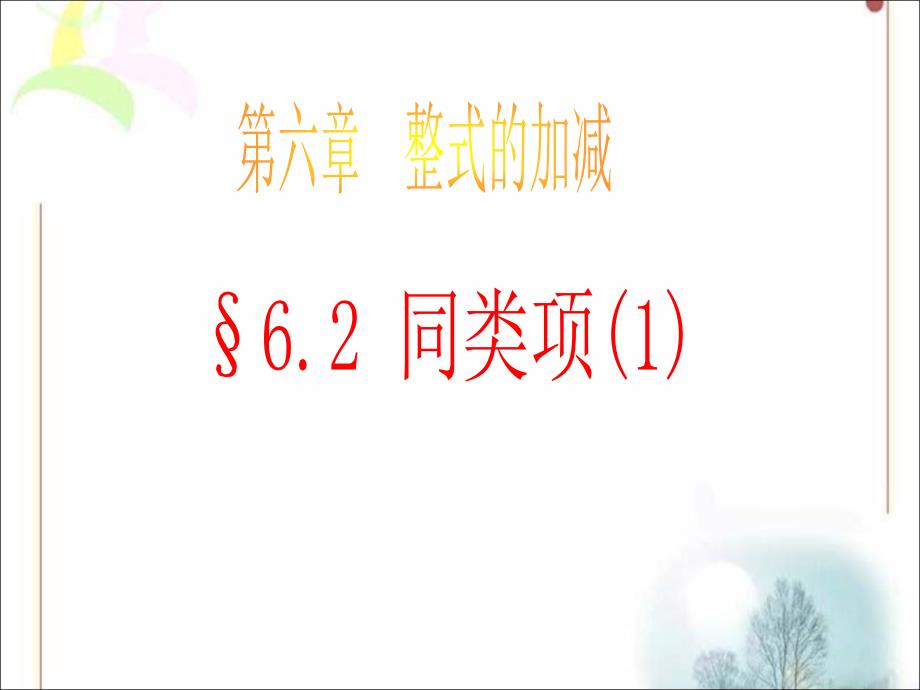 青岛版《同类项(1)》ppt课件_第1页