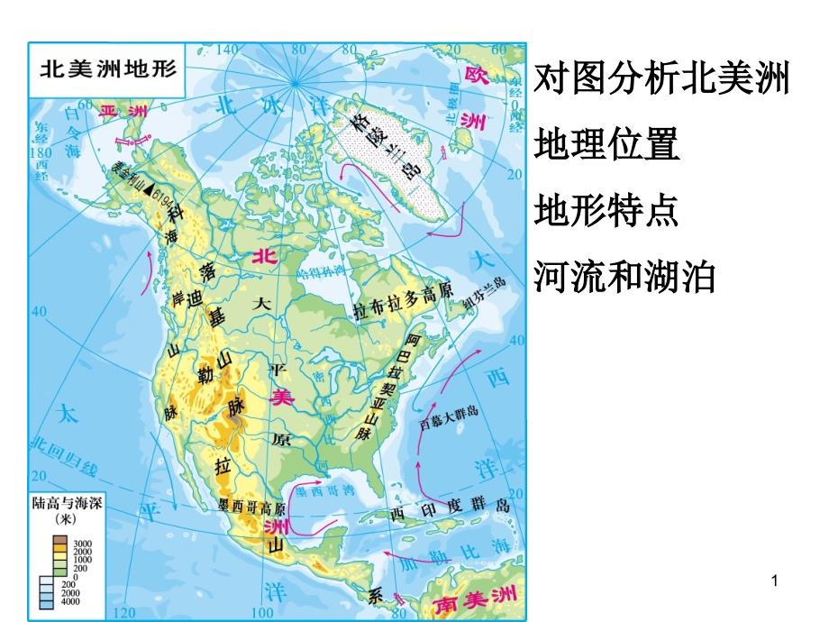 湘教版地理七年级下册复习ppt课件-6.3-美洲_第1页