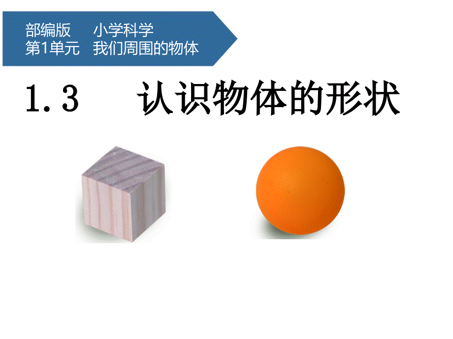 一年级下册科学《3.认识物体的形状》ppt课件-教科版_第1页