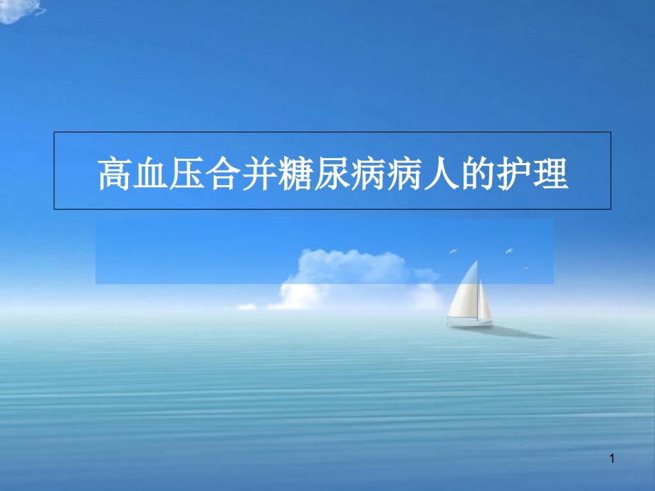 高血压合并糖尿病病人的护理-课件_第1页