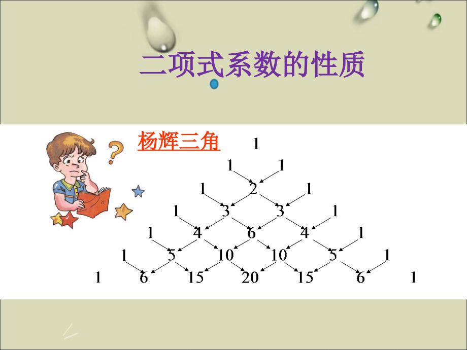 《二项式系数的性质》公开课ppt课件_第1页