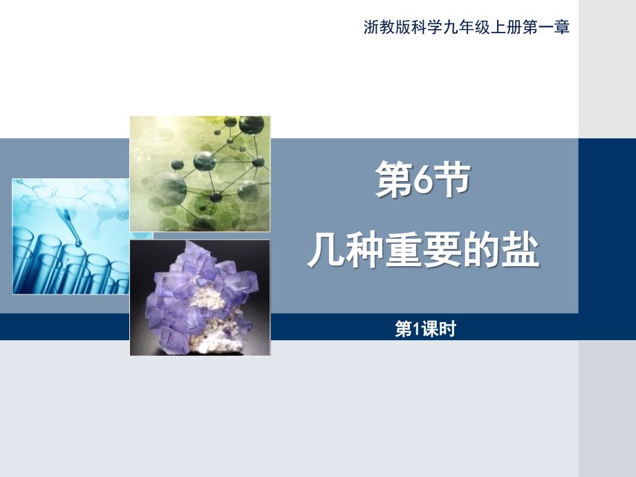 浙教版九年级上册科学《几种重要的盐》第一课时ppt课件_第1页