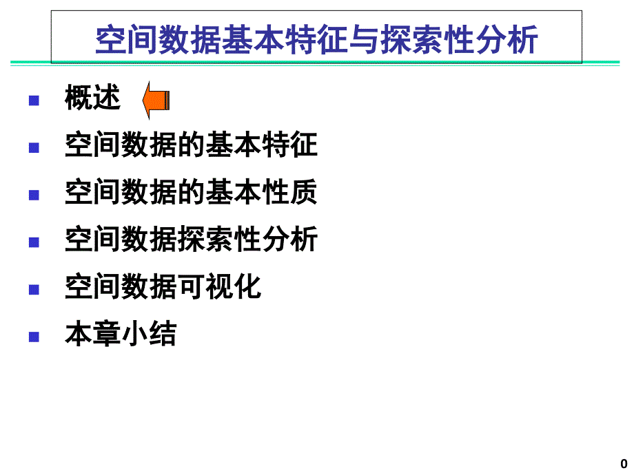 空间数据基本特征与探索性分析课件_第1页