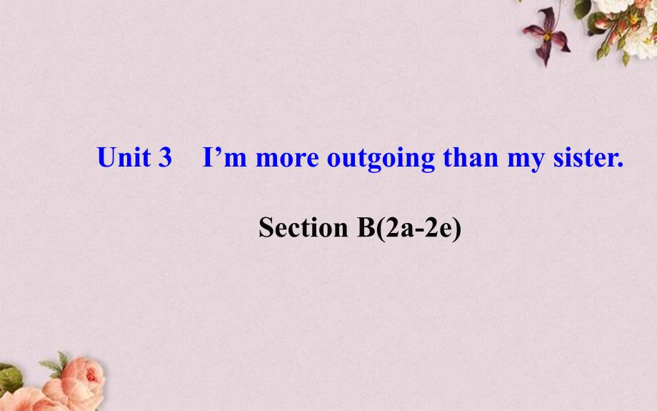 八年级英语上册-Unit-3-I’m-more-outgoing-than-my-sister-Section-B(2a—2e)ppt课件_第1页