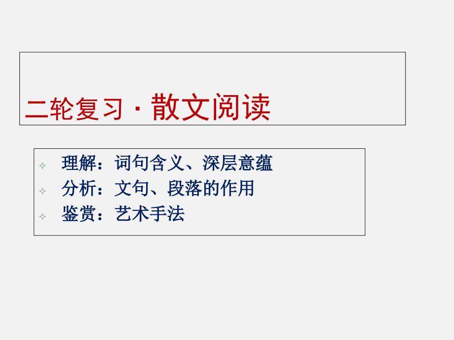 高三语文-二轮复习ppt课件散文阅读(共三课时)_第1页