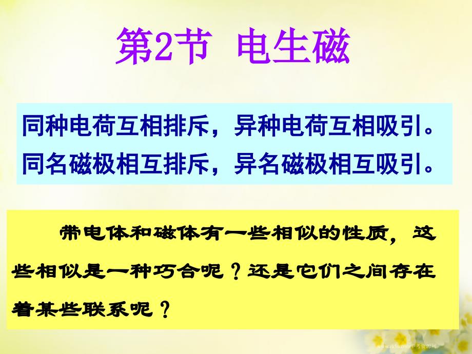 电生磁-ppt课件(浙教版八年级下册科学)_第1页