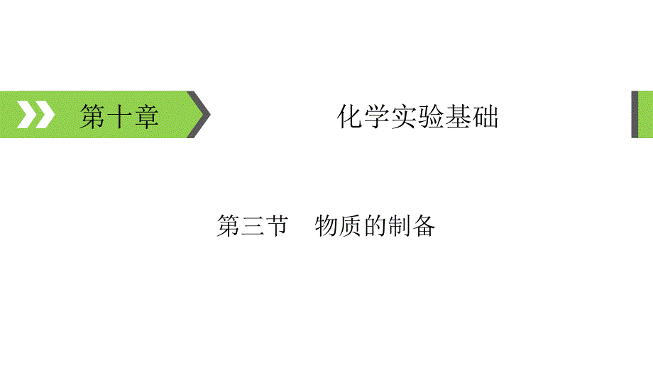 几种重要无机物有机物的制备ppt课件_第1页