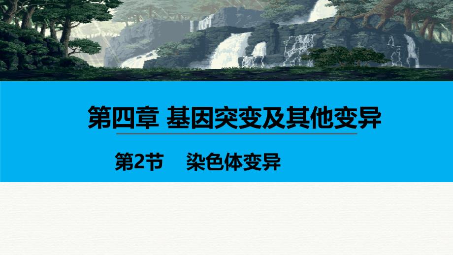 人教版新教材《染色体变异》ppt课件_第1页