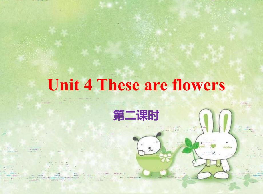 湘少版五年级英语上ppt课件-Unit-4-These-are-flowers第二课时_第1页