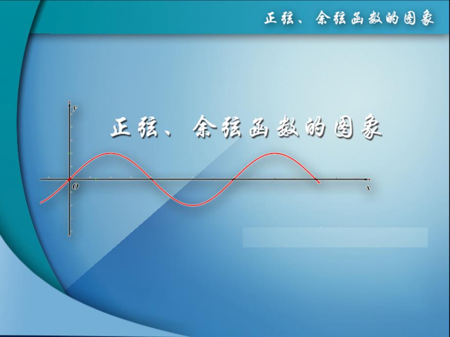 正弦函数、余弦函数的图象【公开课教学课件】_第1页