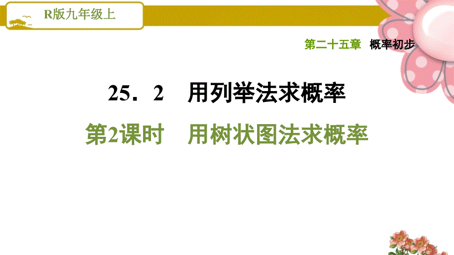 用树状图法求概率课件_第1页