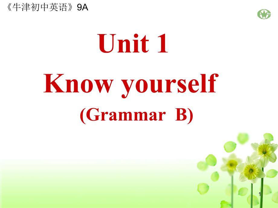 牛津译林版英语9A-Unit1-Grammar-Bppt课件_第1页