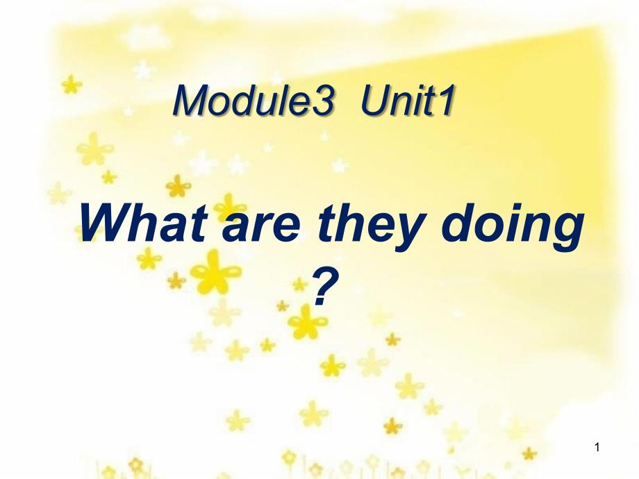 外研版小学二年级英语下Module4《Unit1Whatareyoudoing》课件_第1页