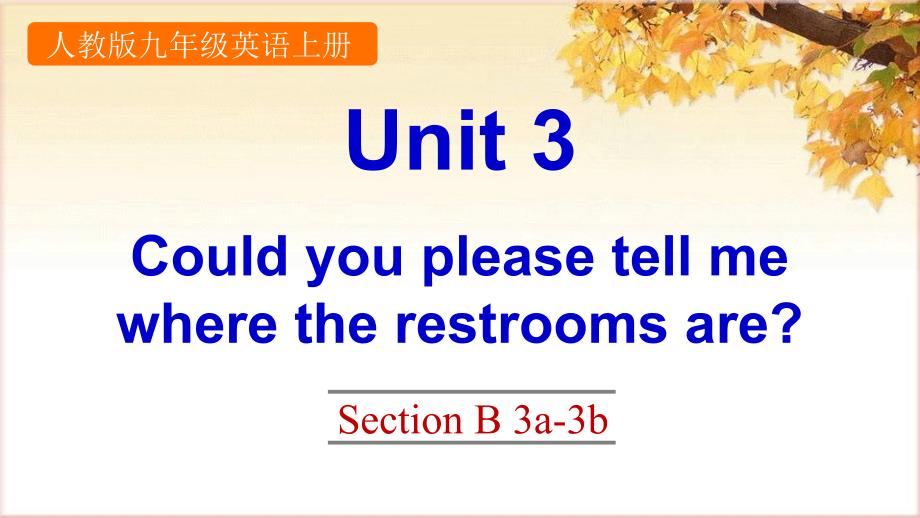 初中九年级英语上Unit-3-Section-B-3a-3b课件_第1页